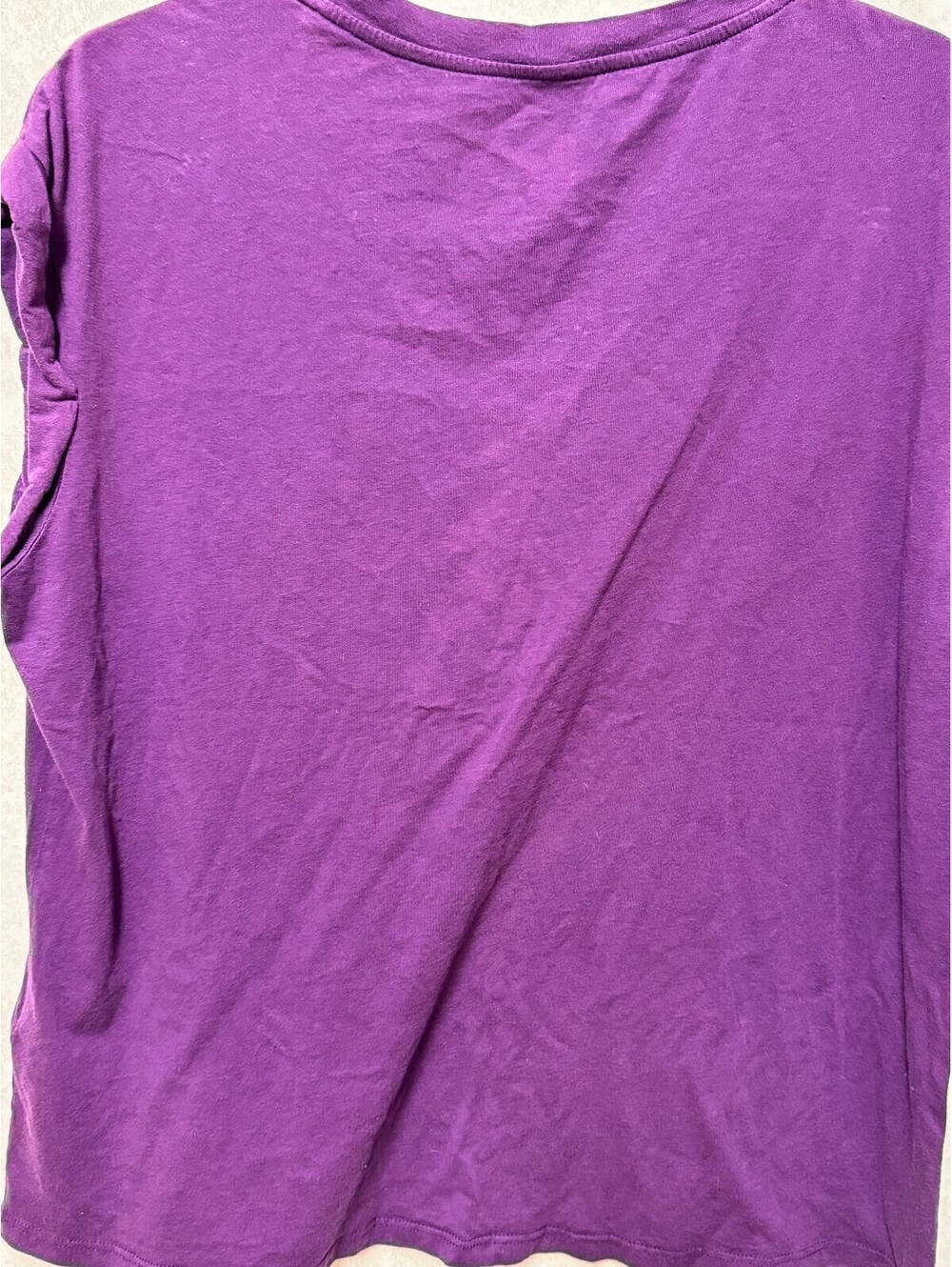 Harley-Davidson Purple Skull Graphic Rolled Sleeve Top Made in USA Plus Size 2XL - Picture 3 of 3